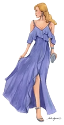 Exemplo de traje feminino